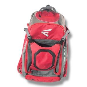 Easton Walk Off Elite Backpack Softball Baseball Equipment Bag Red And Gray